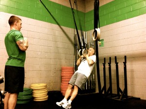 Coach Chuck teaching the muscle up!