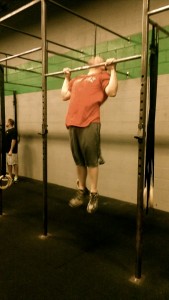 Doug getting his first kipping pull up! 